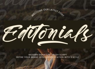Editonials Font preview image 1