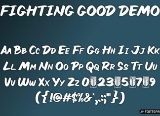 FIGHTING GOOD Font preview image 2