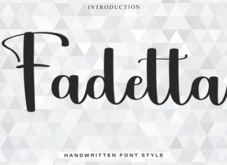 Fadetta Handwritten Font preview image 1