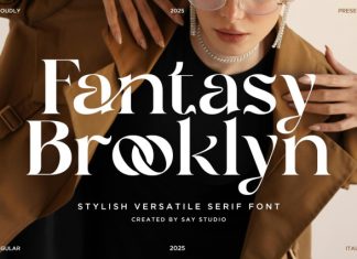 Fantasy Brooklyn – Stylish Versatile Serif Font preview image 1