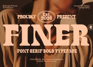 Finer – Classic Bold Serif Typeface Font preview image 1