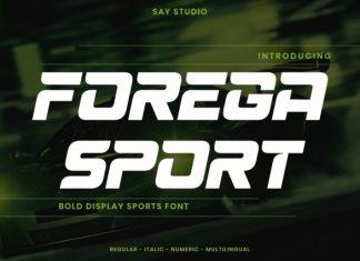 Forega Sport – A Bold Display Font preview image 1