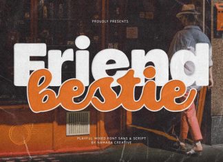 Friend Bestie – Playful Mixed Font preview image 1