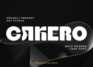 Gakero – Bold Modern Sans Font preview image 1