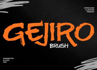 Gejiro Brush Font preview image 1