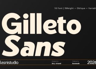 Gilleto Sans Font preview image 1