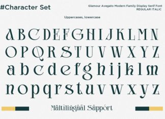 Glamour Avegato – Variable Display Font preview image 2