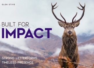 Glen Etive – A Modern Display Font preview image 2