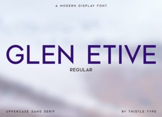 Glen Etive – A Modern Display Font preview image 1
