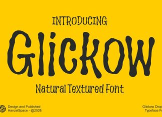 Glickow – Display Typeface Font preview image 1
