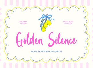 Golden Silence Font preview image 1