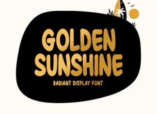 Golden Sunshine Font preview image 1