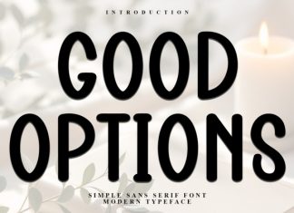 Good Options Font preview image 2