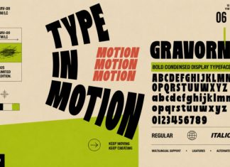 Gravorn – Bold Condensed Display Typeface Font preview image 2