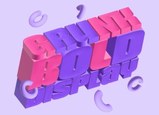Grunk – Chunky & Groovy Typeface Font preview image 3