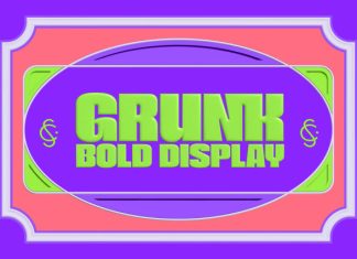 Grunk – Chunky & Groovy Typeface Font preview image 1