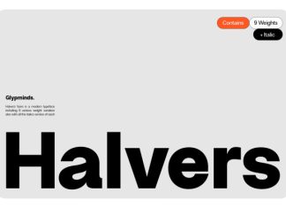 Halvers Font Family preview image 1