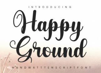 Happy Ground Font preview image 1