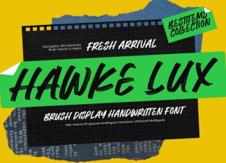 Hawke Lux Font preview image 1