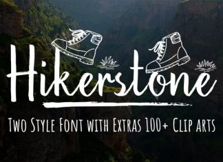 Hikerstone Straight Font preview image 1