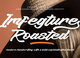 Imferture Roasted Font preview image 1