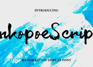 Inkopoe Script Handwritten Font preview image 1
