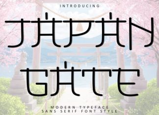 Japan Gate Font preview image 1