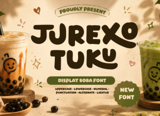 Jurexo Tuku – Display Boba Font preview image 1