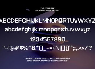 Kelasov Futuristic Display Font preview image 2
