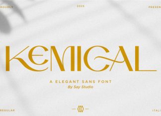 Kemical – Elegant Modern Sans Typeface Font preview image 1