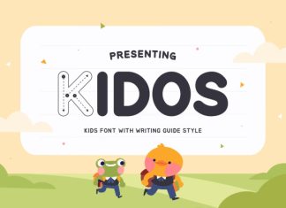 Kidos Outline Font preview image 1