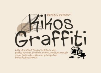 Kikos Graffiti Playful Display Font preview image 1