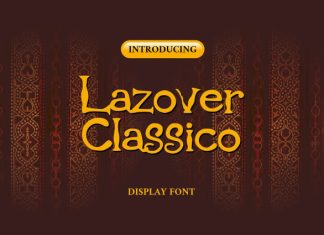 Lazover Classico Decorative Typeface Font preview image 1