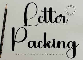 Letter Packing Font preview image 1