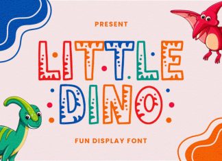 Little Dino Font preview image 1