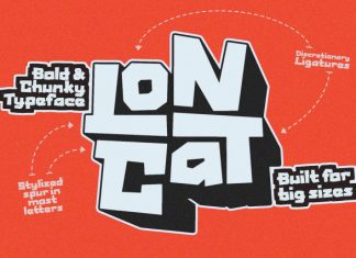 Loncat – Bold & Chunky Typeface Font preview image 2