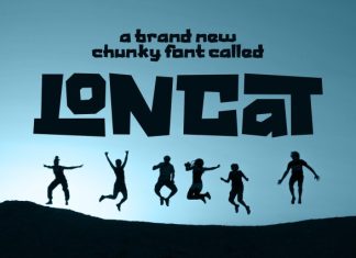 Loncat – Bold & Chunky Typeface Font preview image 1