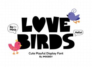 Love Birds Font preview image 1