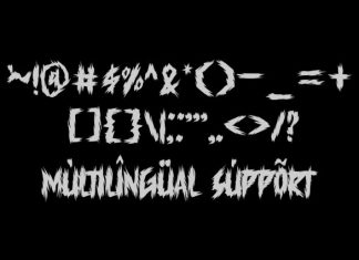 MANJEB  Horror Font preview image 3