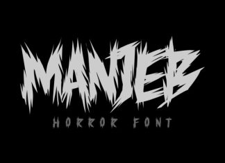 MANJEB  Horror Font preview image 1
