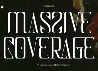 MASSIVE COVERAGE – MODERN SERIF FONT preview image 1