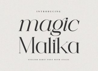 Magic Malika – Stylish Serif Font preview image 1
