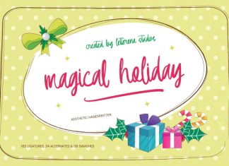 Magical Holiday – Aesthetic Handwritten Font preview image 1