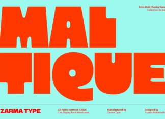 Maltique – Extra Bold Chunky Sans Font preview image 1
