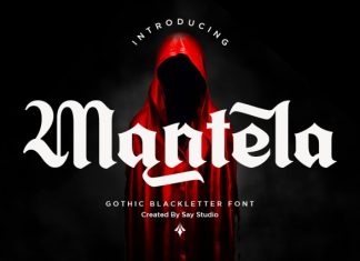 Mantela – Blackletter Font preview image 1