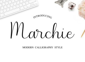 Marchie – Calligraphy Font preview image 1