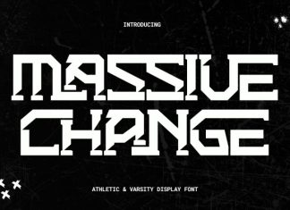 Massive Change – Bold Slab Font preview image 1