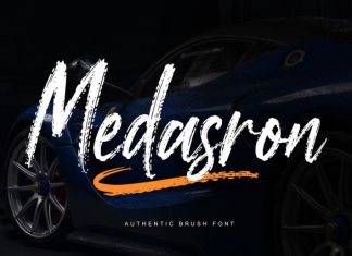 Medasron – Authentic Brush Font preview image 1