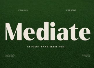 Mediate Font preview image 1