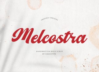 Melcostra Handwritten Bold Script Font preview image 1